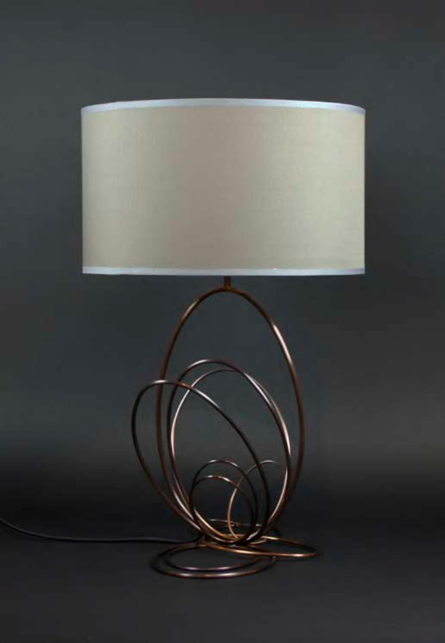 Post-Modern Ellipse 2 Table Lamp by Atelier Demichelis For Sale