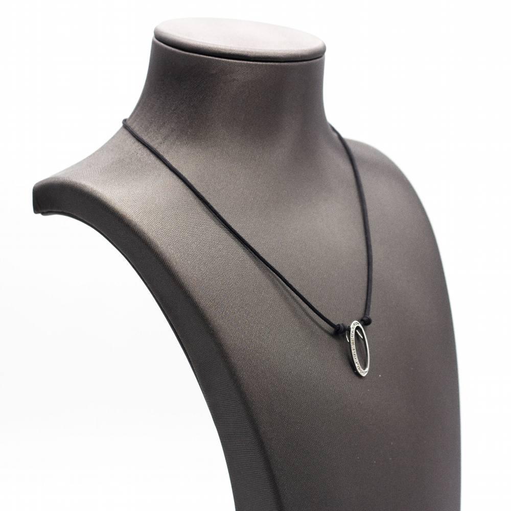 Halskette aus Gold und Diamanten mit Ellipsen im Zustand „Neu“ im Angebot in Barcelona, CT