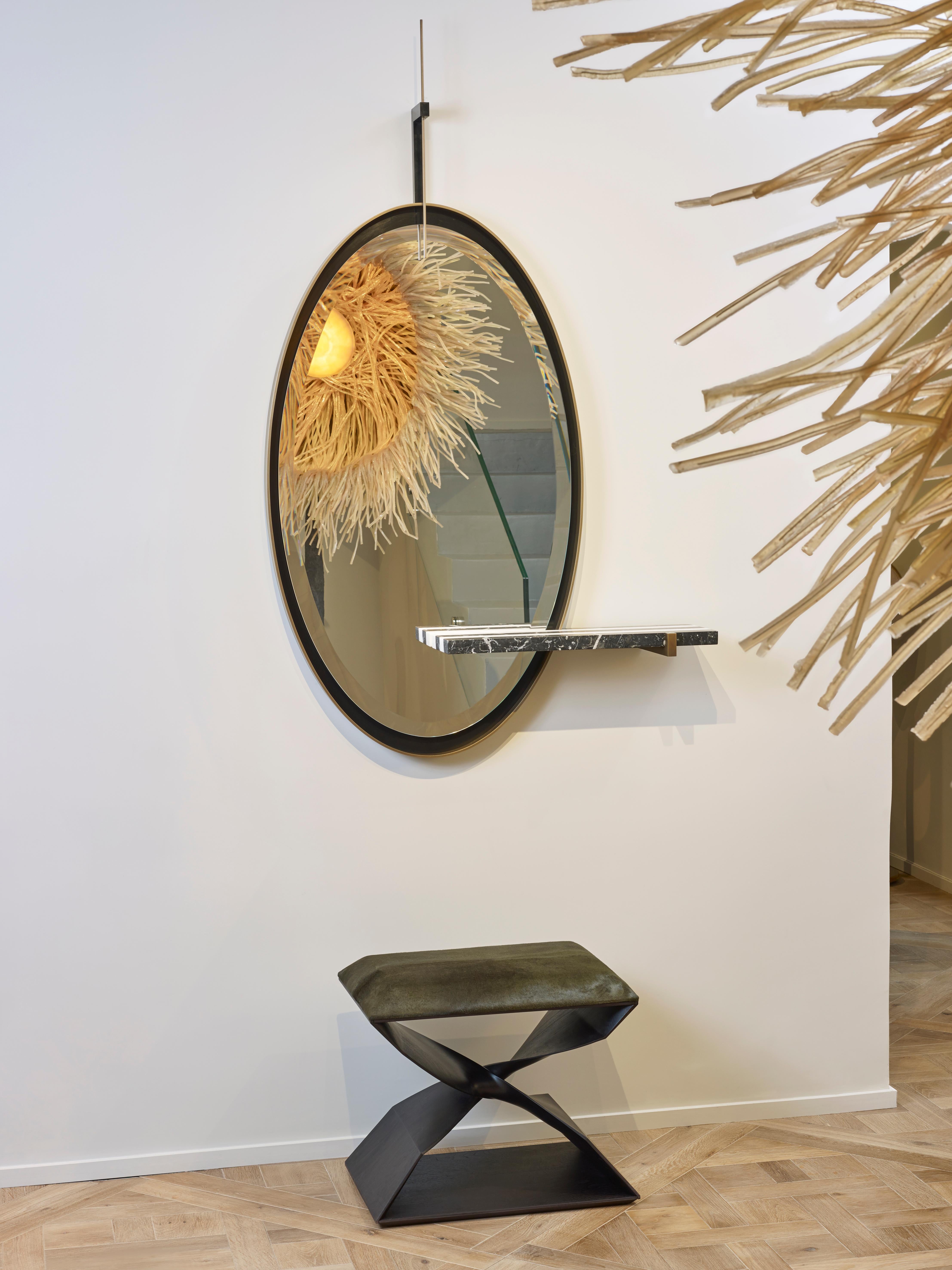French Ellipse Mirror For Sale