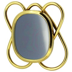 "Ellipse" Money Clip in 18 Karat Yellow Gold by Patek Philippe