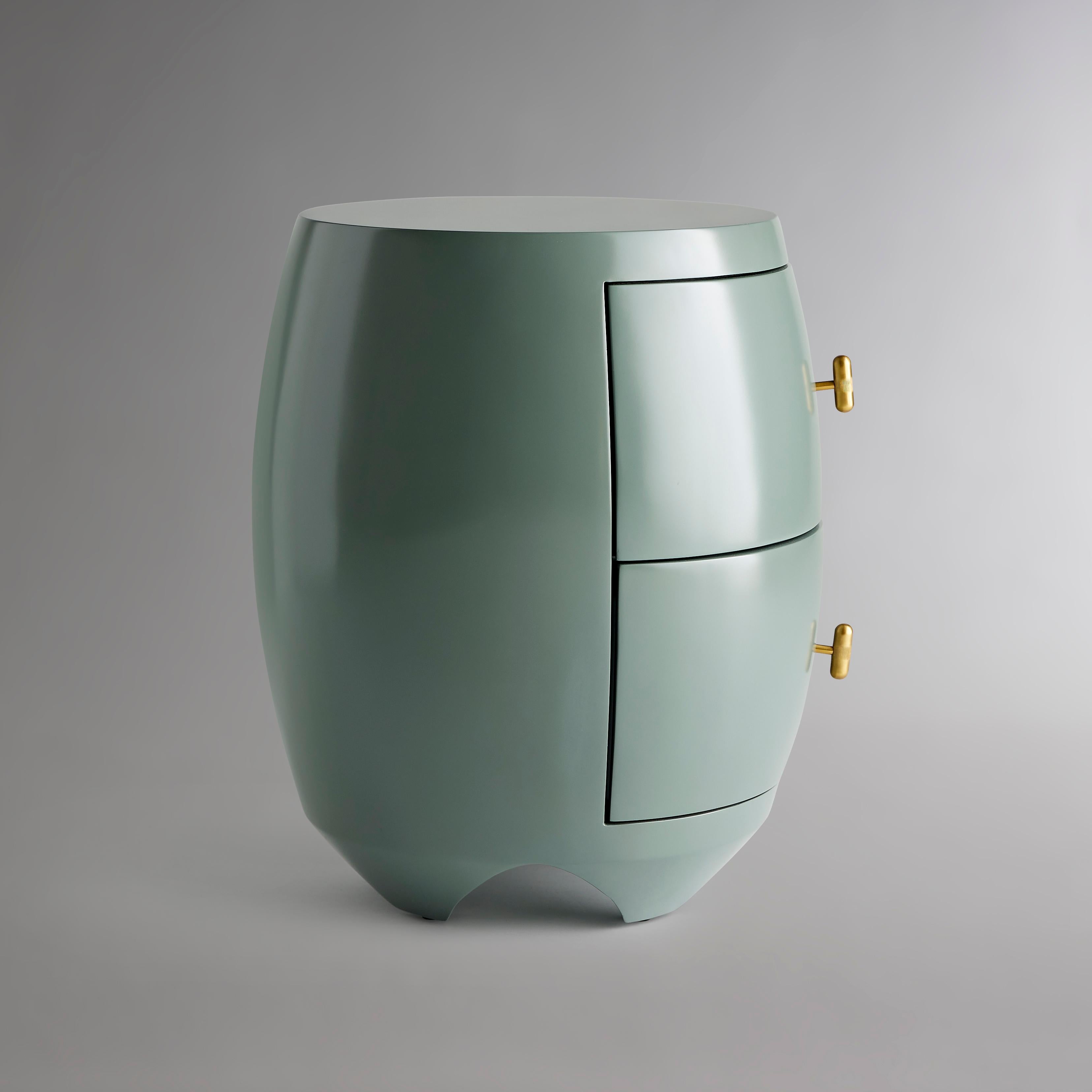 Cast Ellipse Side Table For Sale