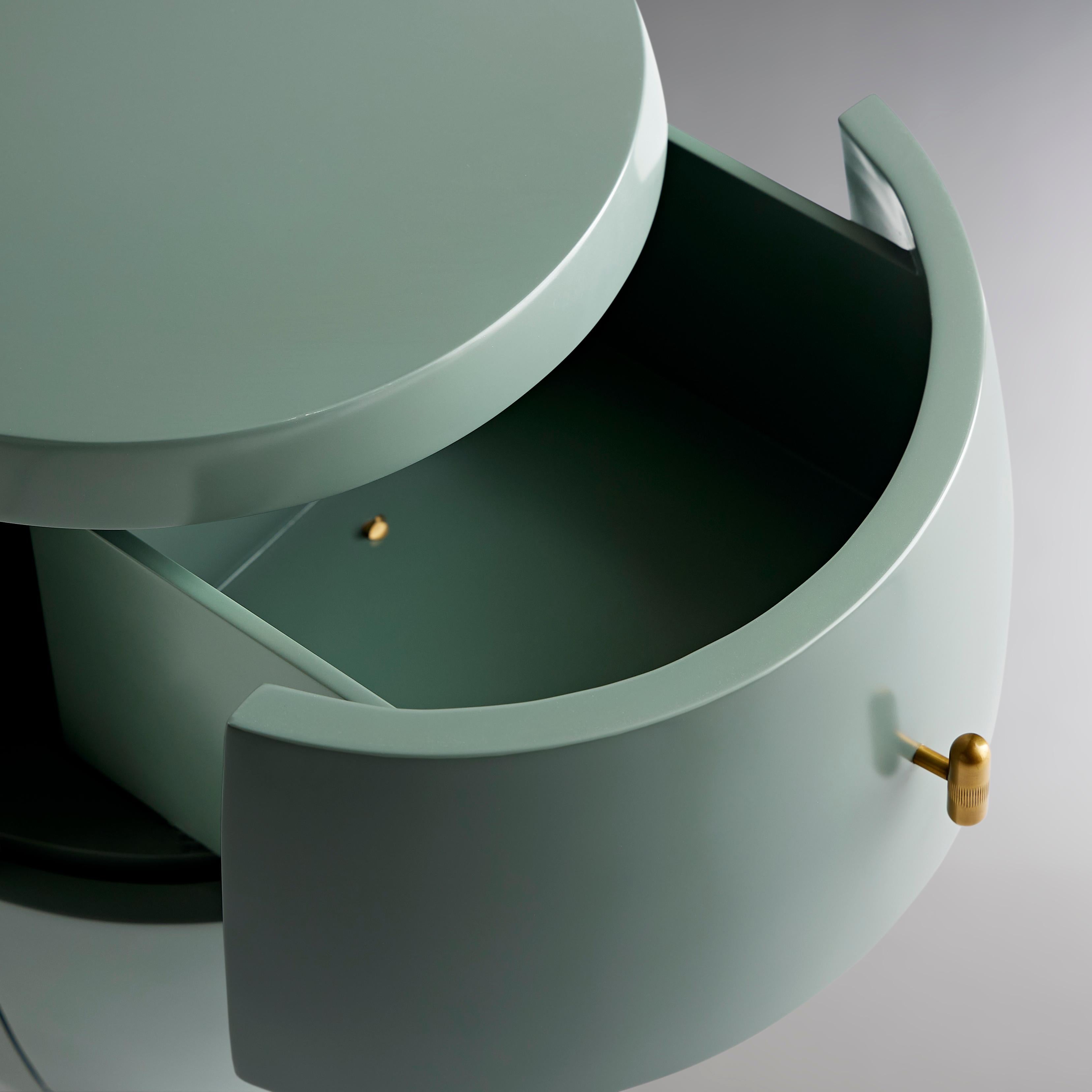 Contemporary Ellipse Side Table For Sale