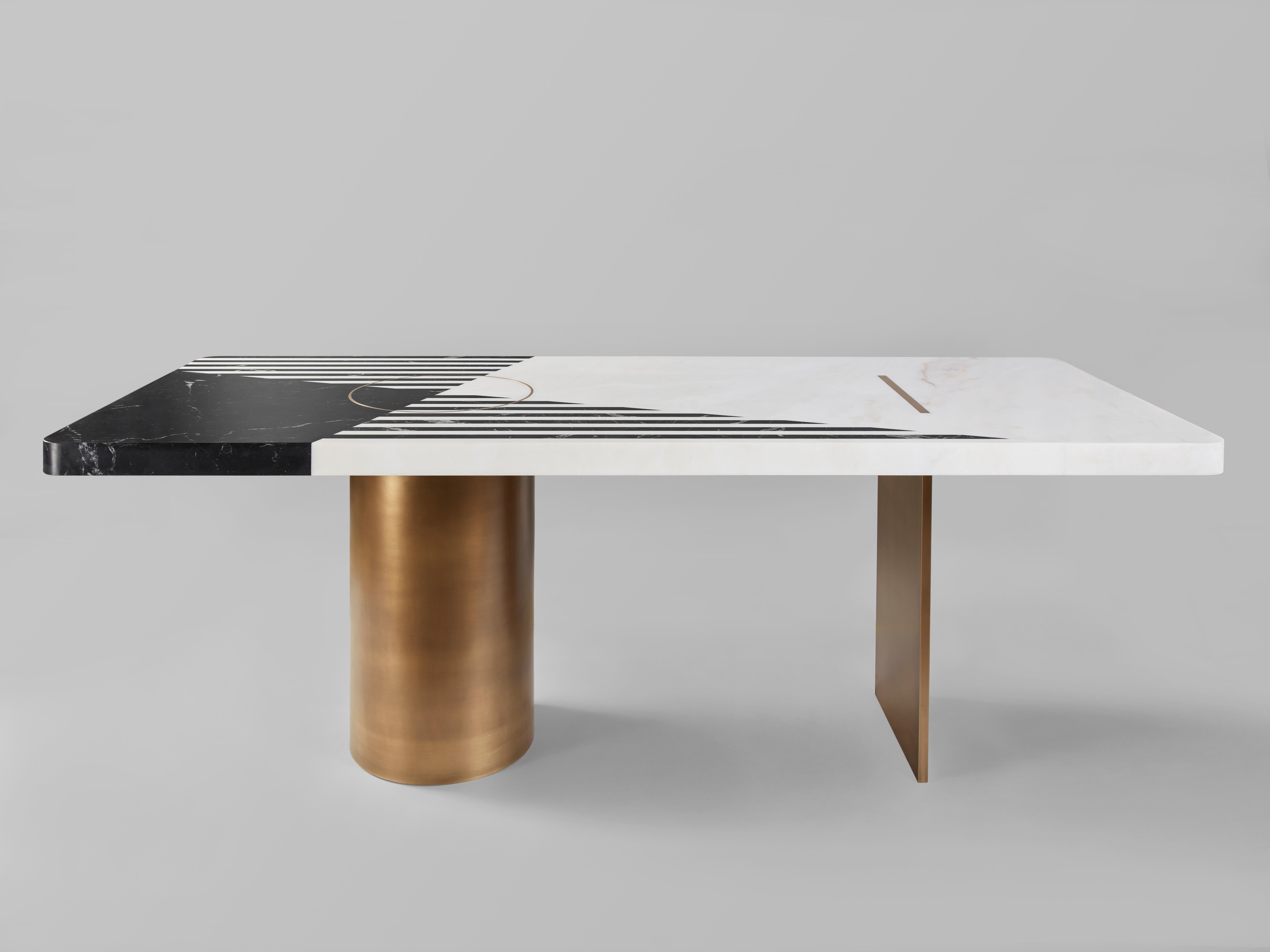 Isabelle Stanislas’ 'Ellipse' dining table incarnates the designer’s ‘artistic philosophy of structure’, in other words her desire to create a design that aims at a form of quintessence. This graphic table is based on the masterful conjugation of
