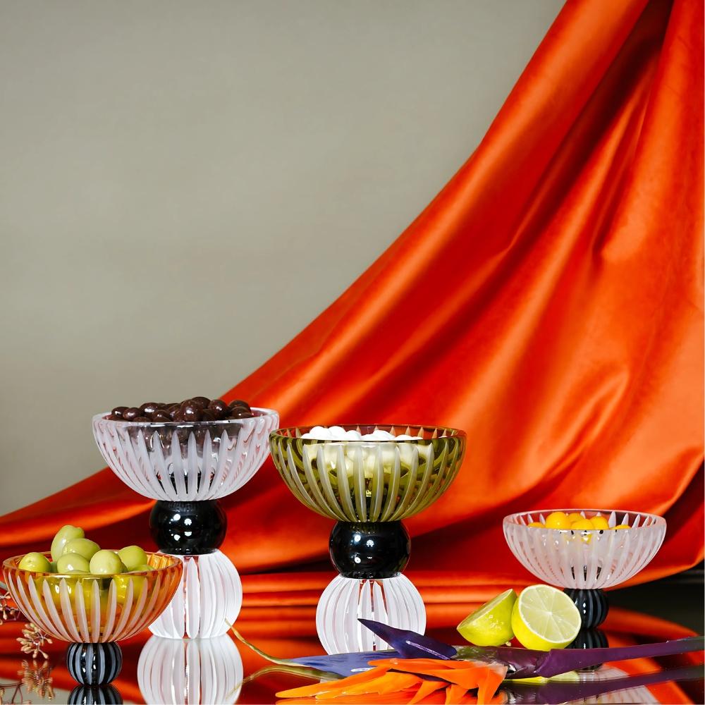 XXIe siècle et contemporain ELLIPSES Bol décoratif en cristal fait main en vente