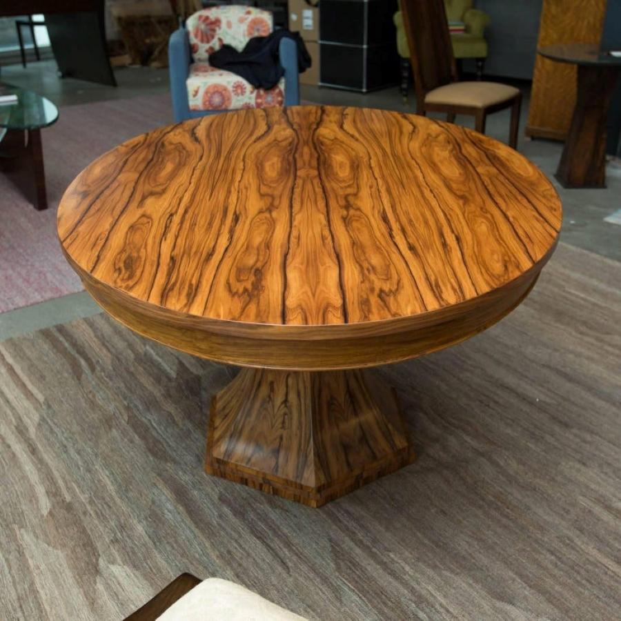 Organic Modern Bolivian Rosewood Center Hall or Dining Table  For Sale