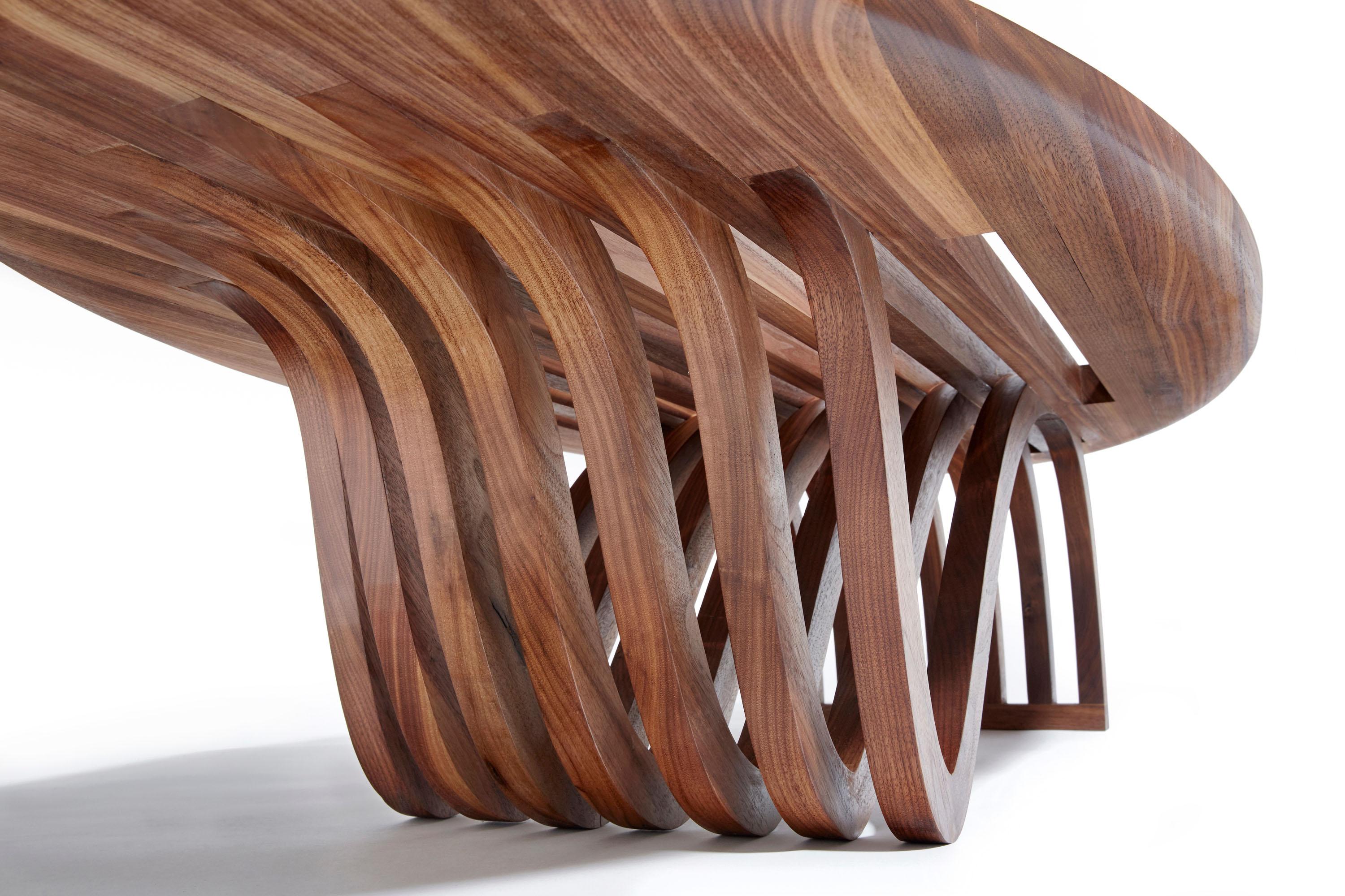 Américain « Table basse elliptique » par Adam Zimmerman, artiste minimaliste de Studio Craft en vente