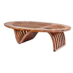 "Elliptical Coffee Table" by Studio Craft Artist Adam Zimmerman, 21st Century