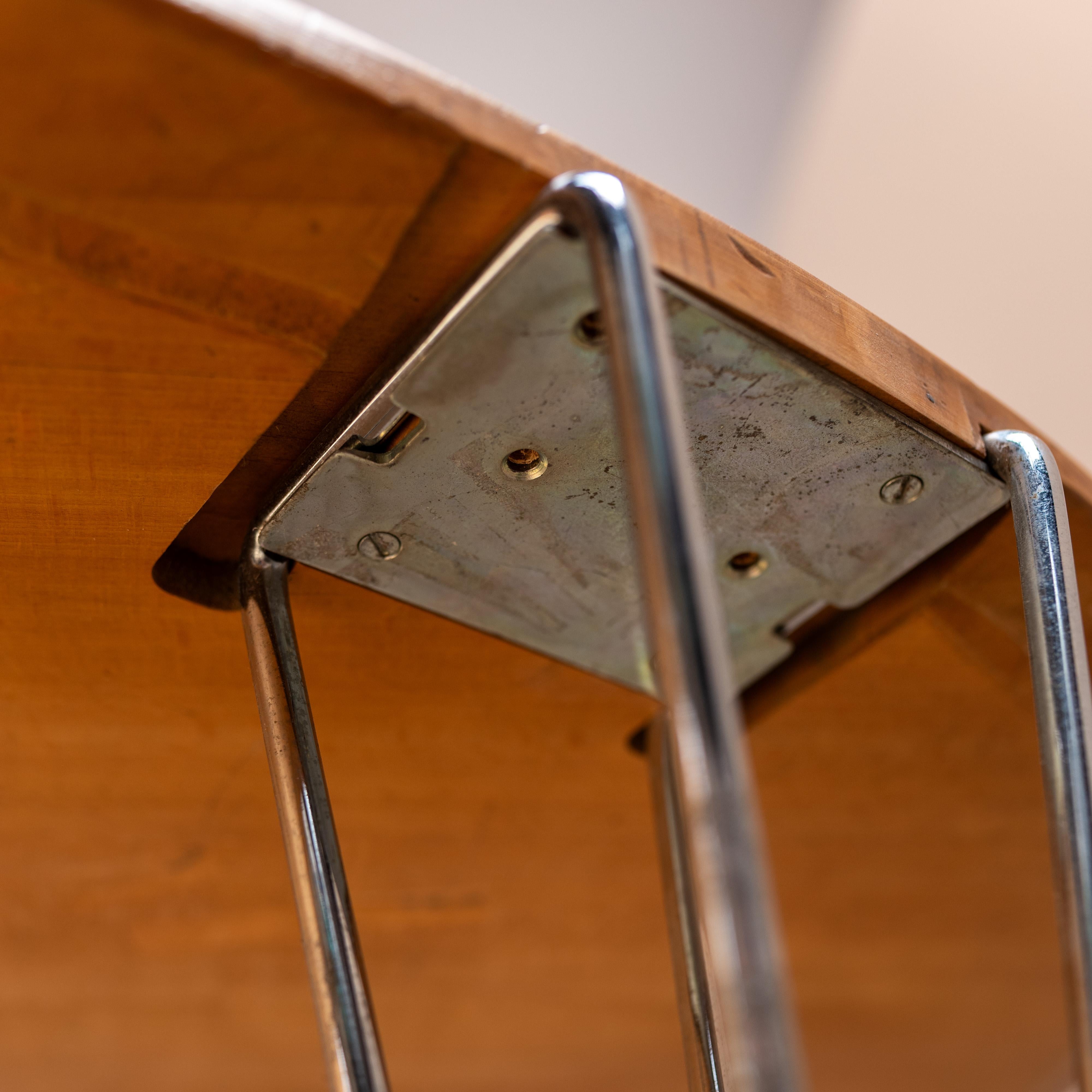 Wood Elliptical Dining Table by Piet Hein & Bruno Mathsson, 1990s For Sale