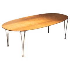 Elliptical Dining Table by Piet Hein & Bruno Mathsson, 1990s