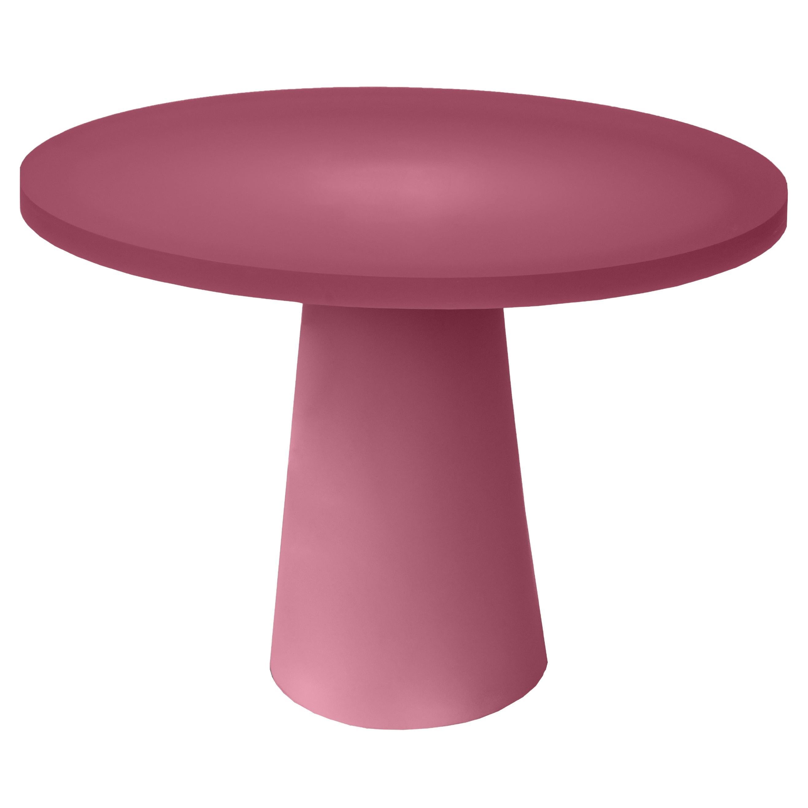 Elliptical Entry Resin Table In Dusty Pink by Facture, REP by Tuleste Factory For Sale