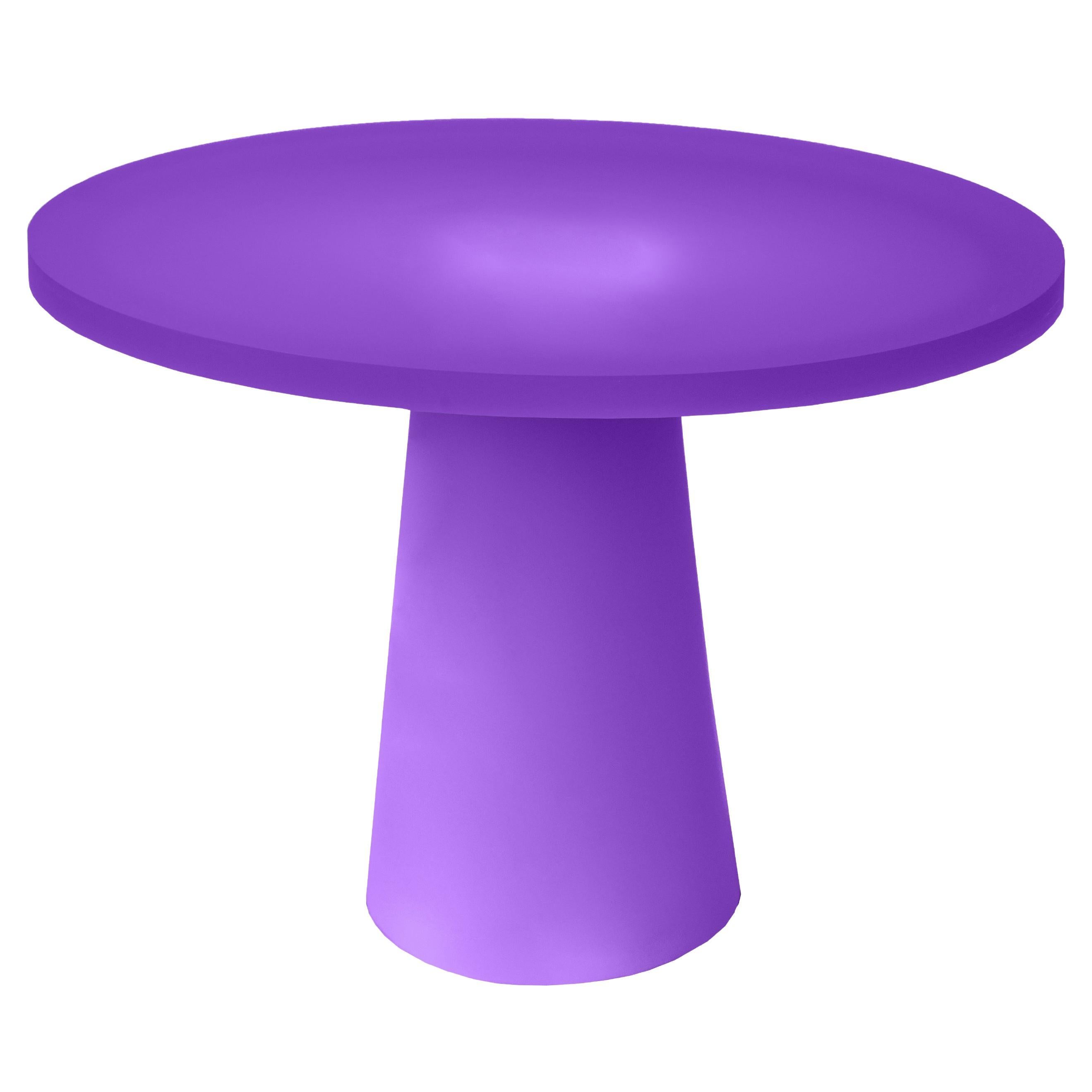 Tavolo da colazione ellittico contemporaneo in resina epossidica Gradient Purple by Facture