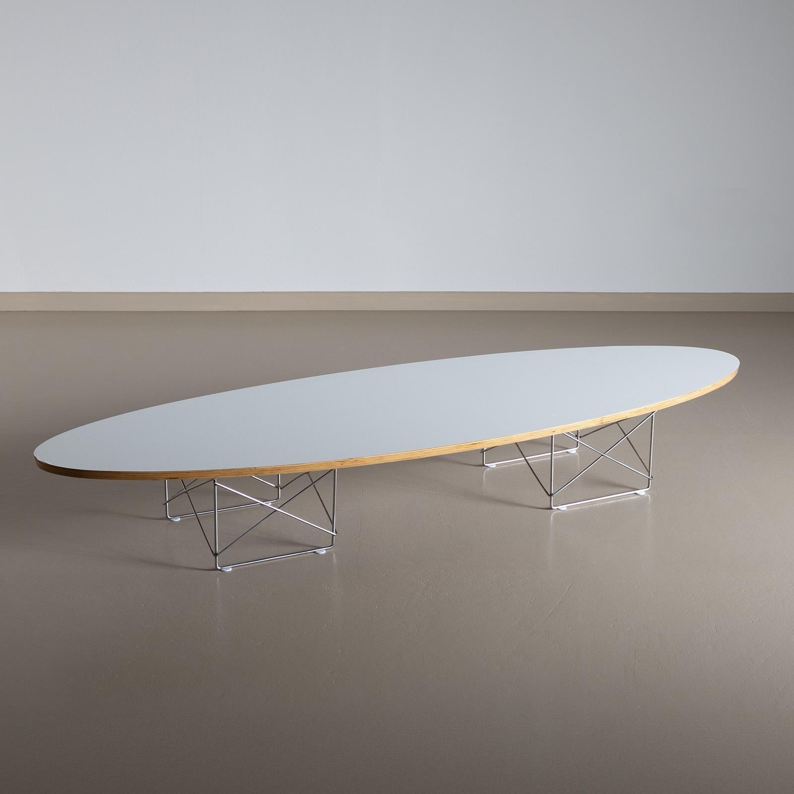 European Elliptical ETR coffee table, Charles & Ray Eames for Herman Miller, 21st century