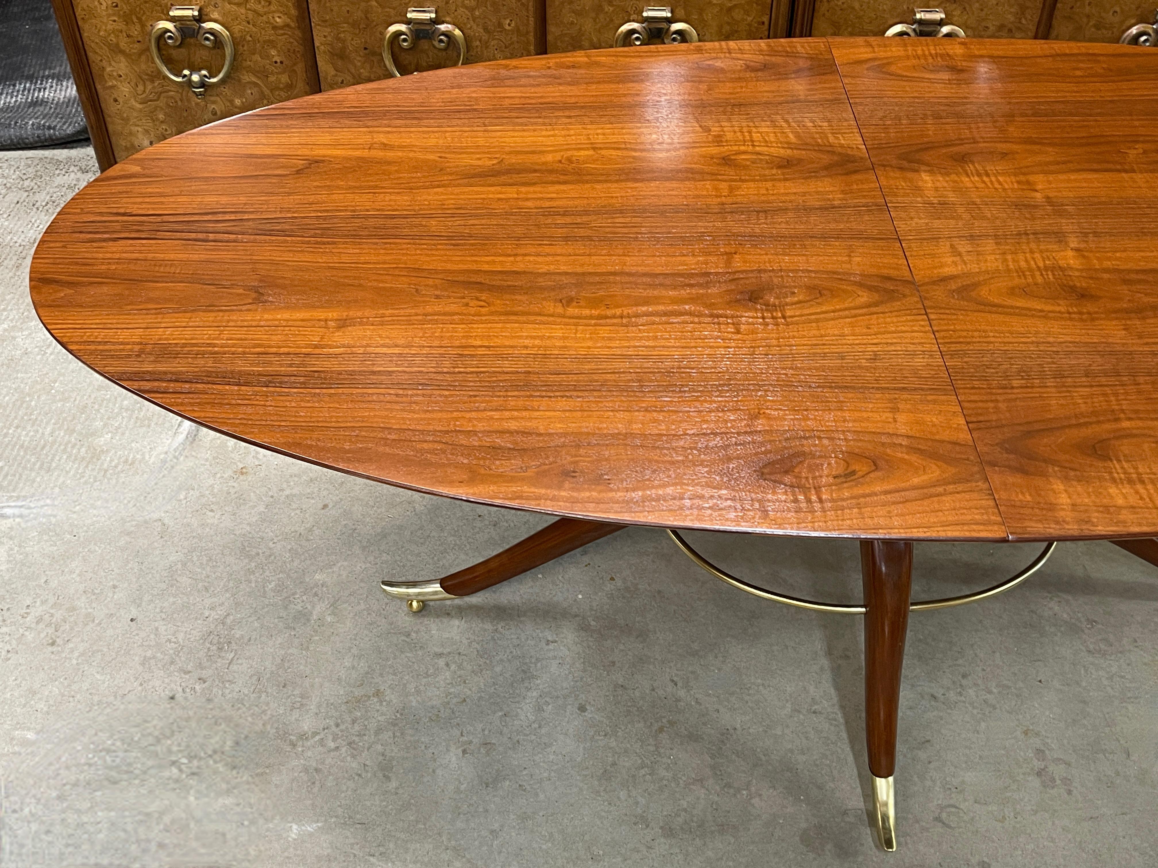 American Elliptical Oval Dining Table by Adolfo Genovese for F&G Handmade Furniture