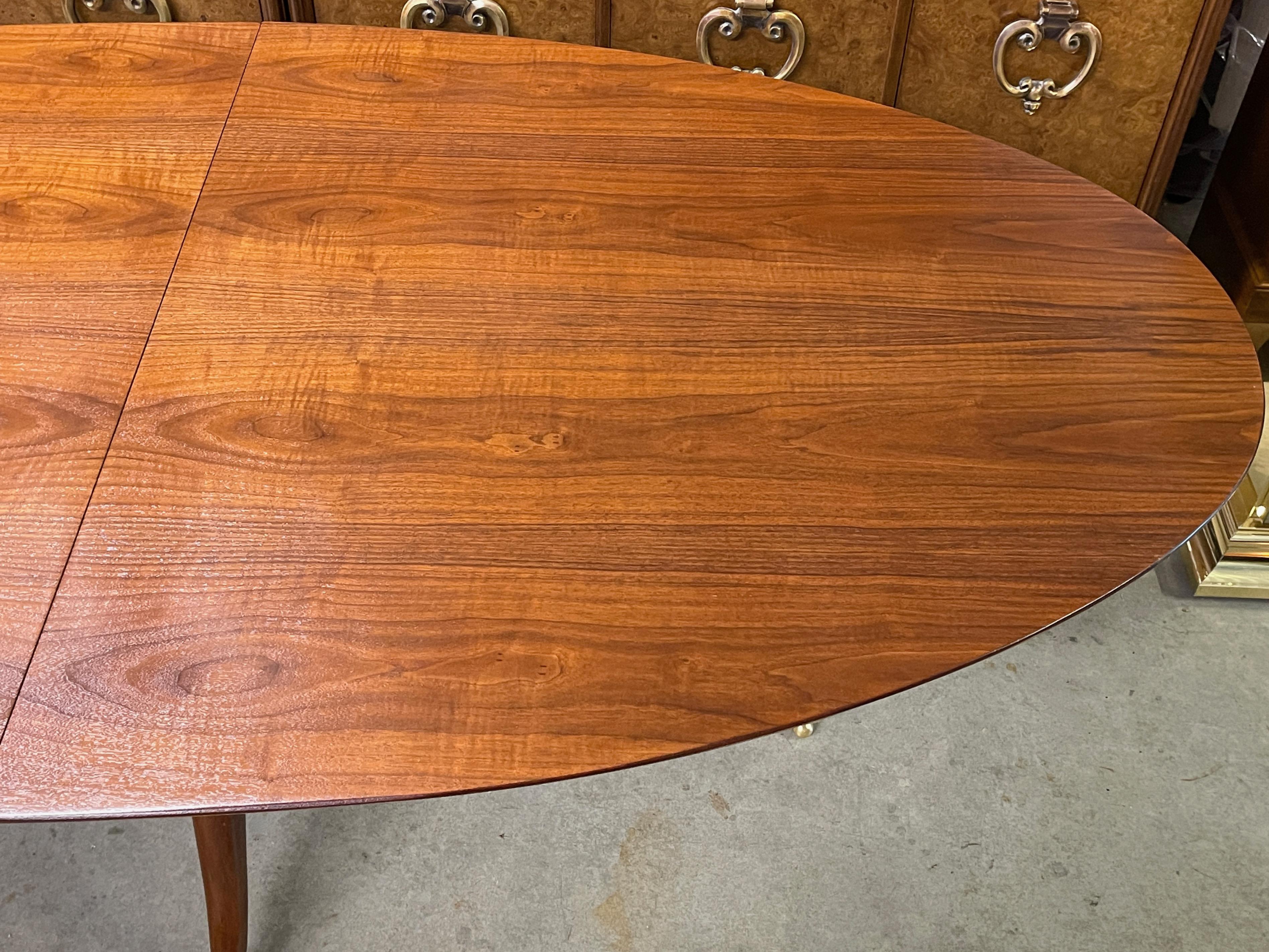 Mid-20th Century Elliptical Oval Dining Table by Adolfo Genovese for F&G Handmade Furniture