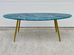 Elliptical Oval MarbleCraft Cocktail Table