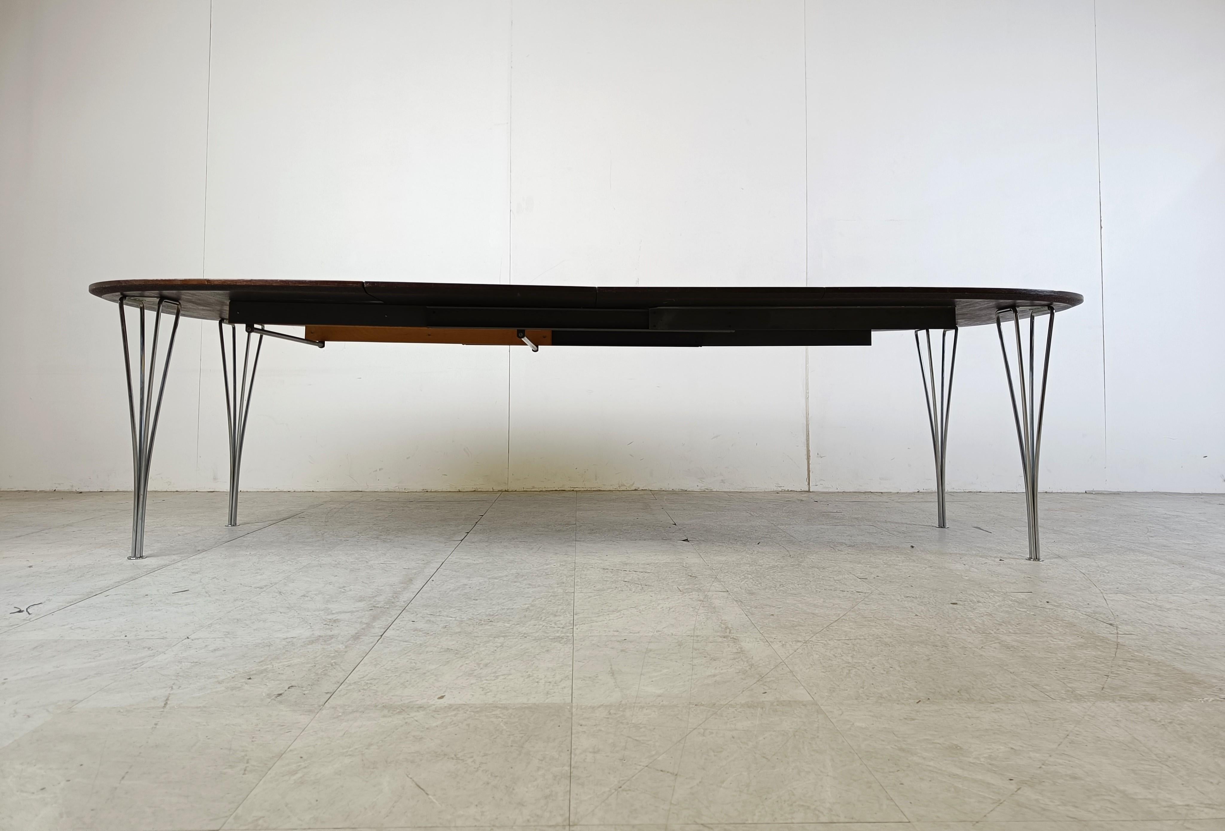Elliptical Table by Piet Hein & Bruno Mathsson for Fritz Hansen, 1960s 2