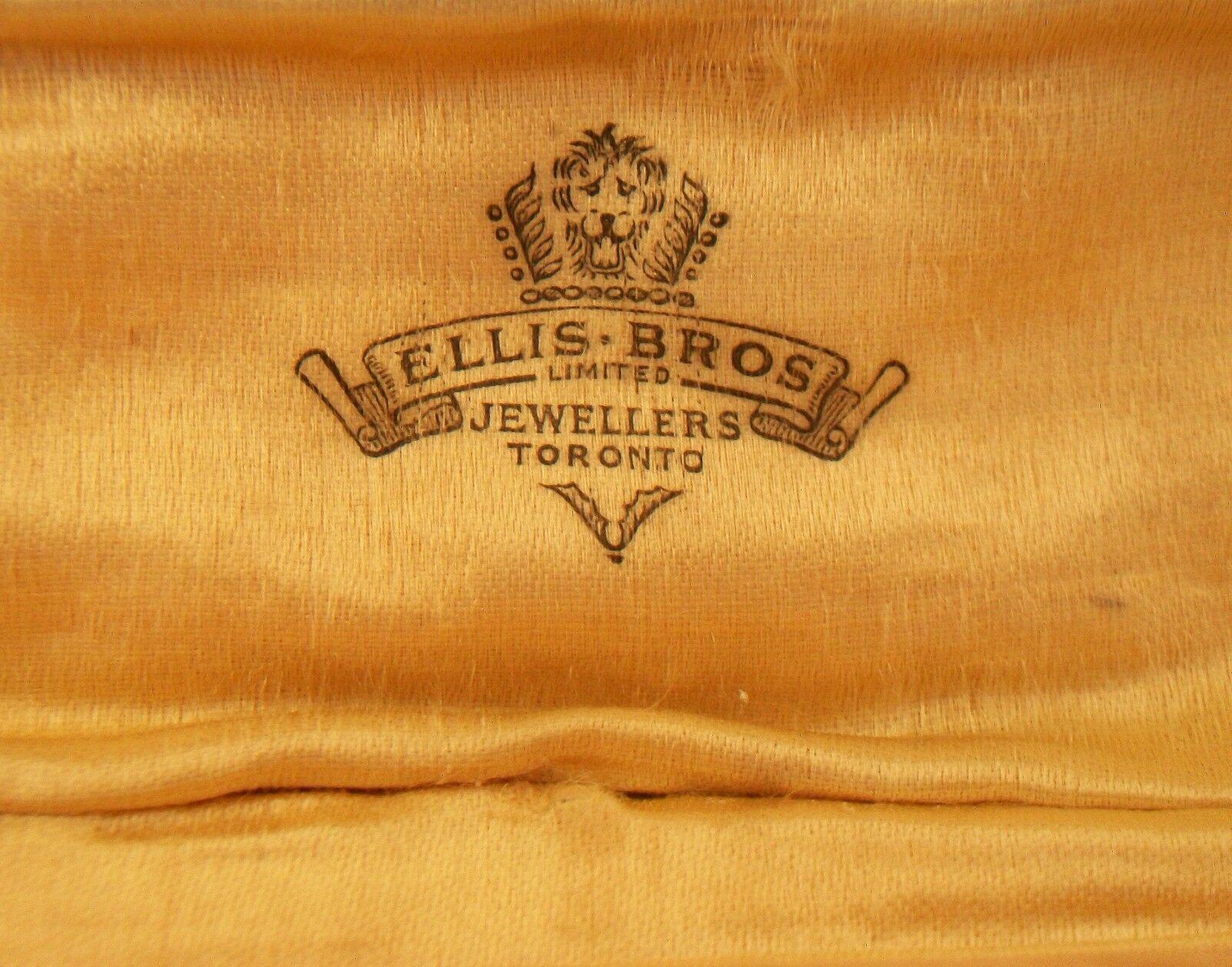 Oval Cut Ellis Bros., Antique Black/Blue Spinel & Gold Arrow Brooch, Canada, C.1910 For Sale