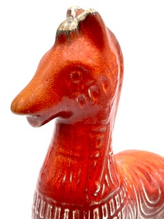 Ellis Ceramics (Australia) 1960s Ceramic 8.5" Horse, in Red