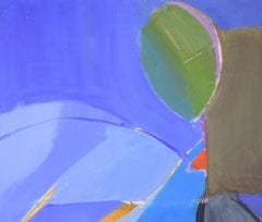 Bay Area Cubist Figure in Oil on Canvas