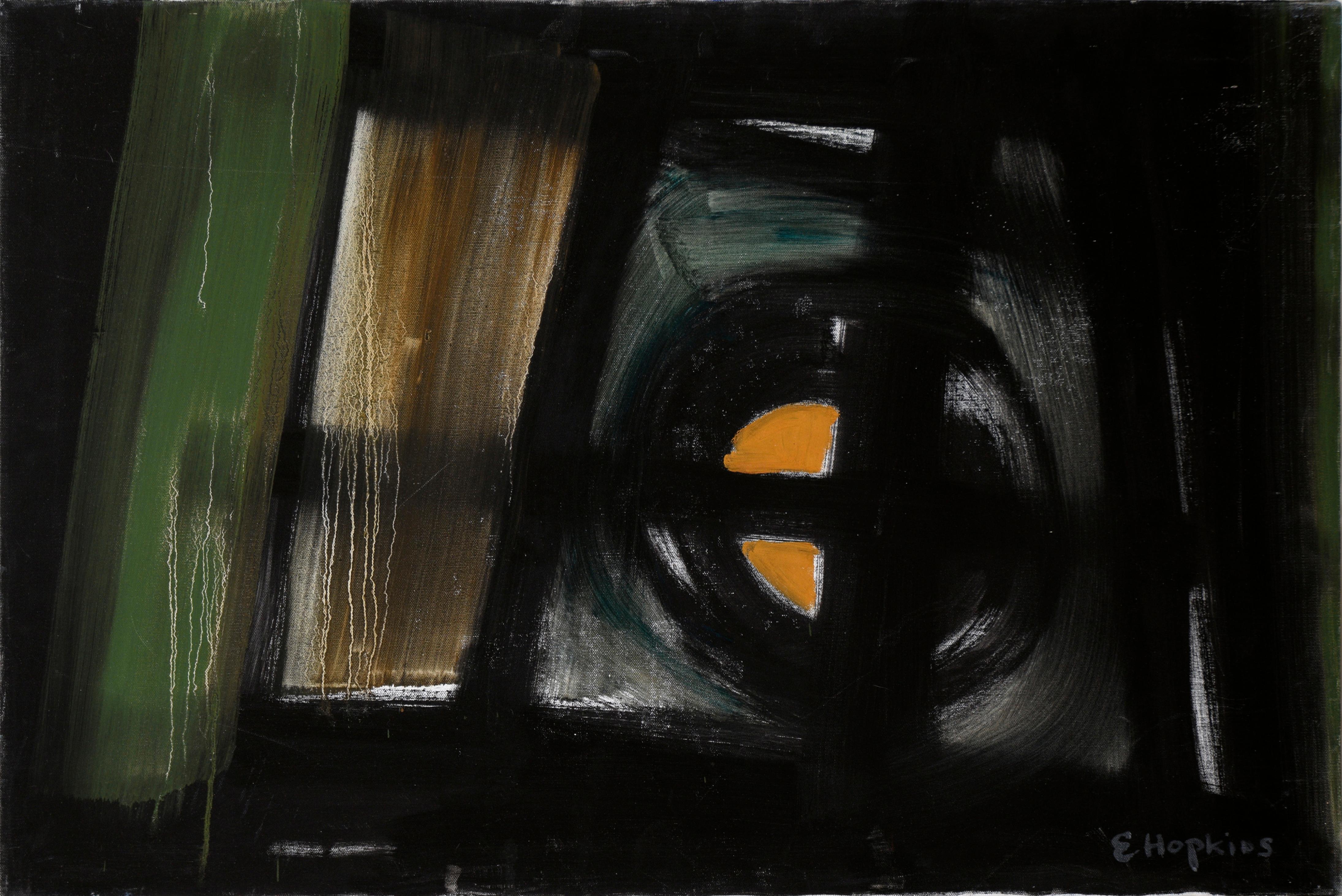 Abstract Painting di Ellis Hopkins - Omaggio a Diebenkorn in olio su tela