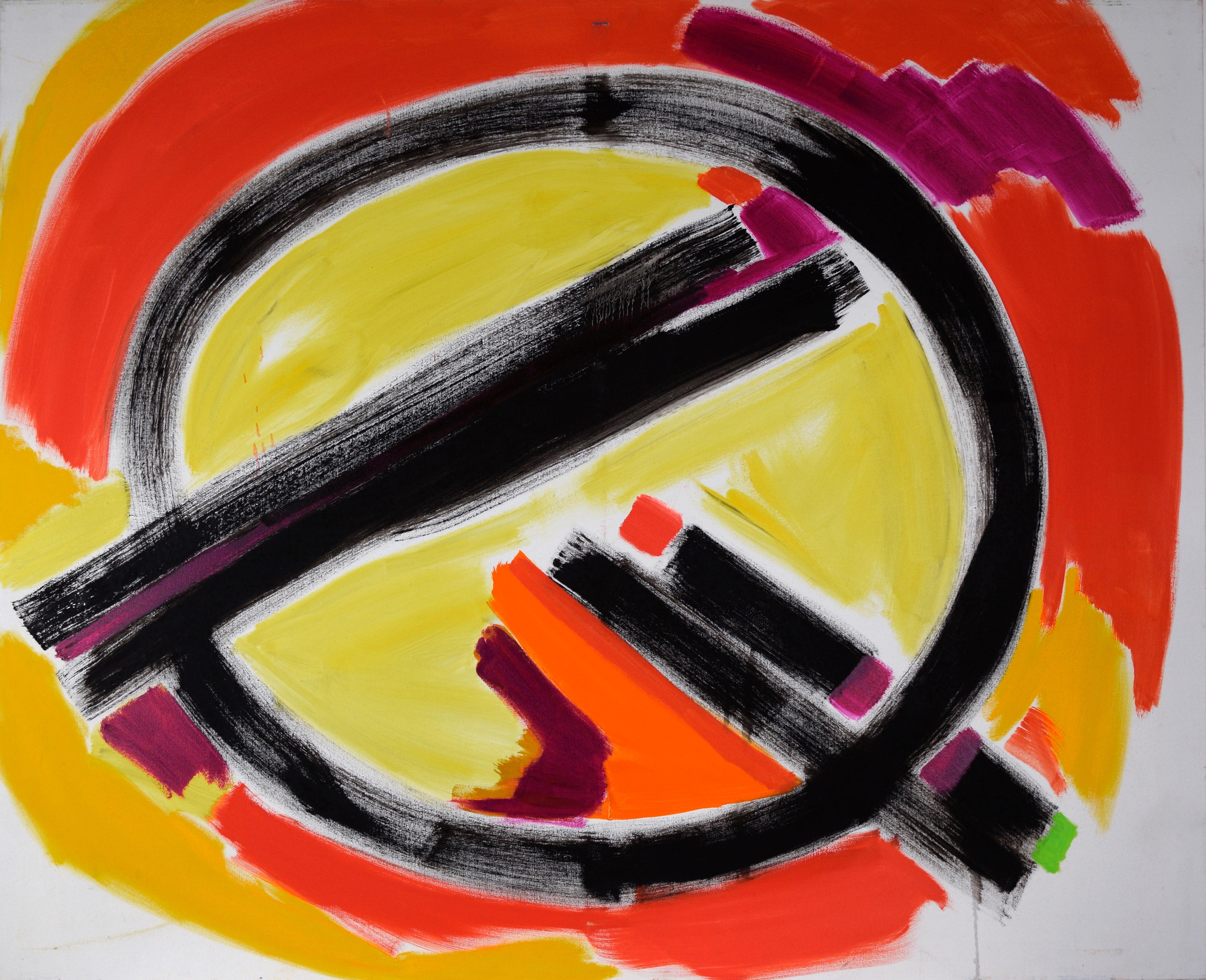 ZerQ - Gestural Abstraction in Acrylic on Canvas