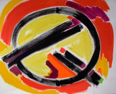 ZerQ - Gestural Abstraction in Acrylic on Canvas