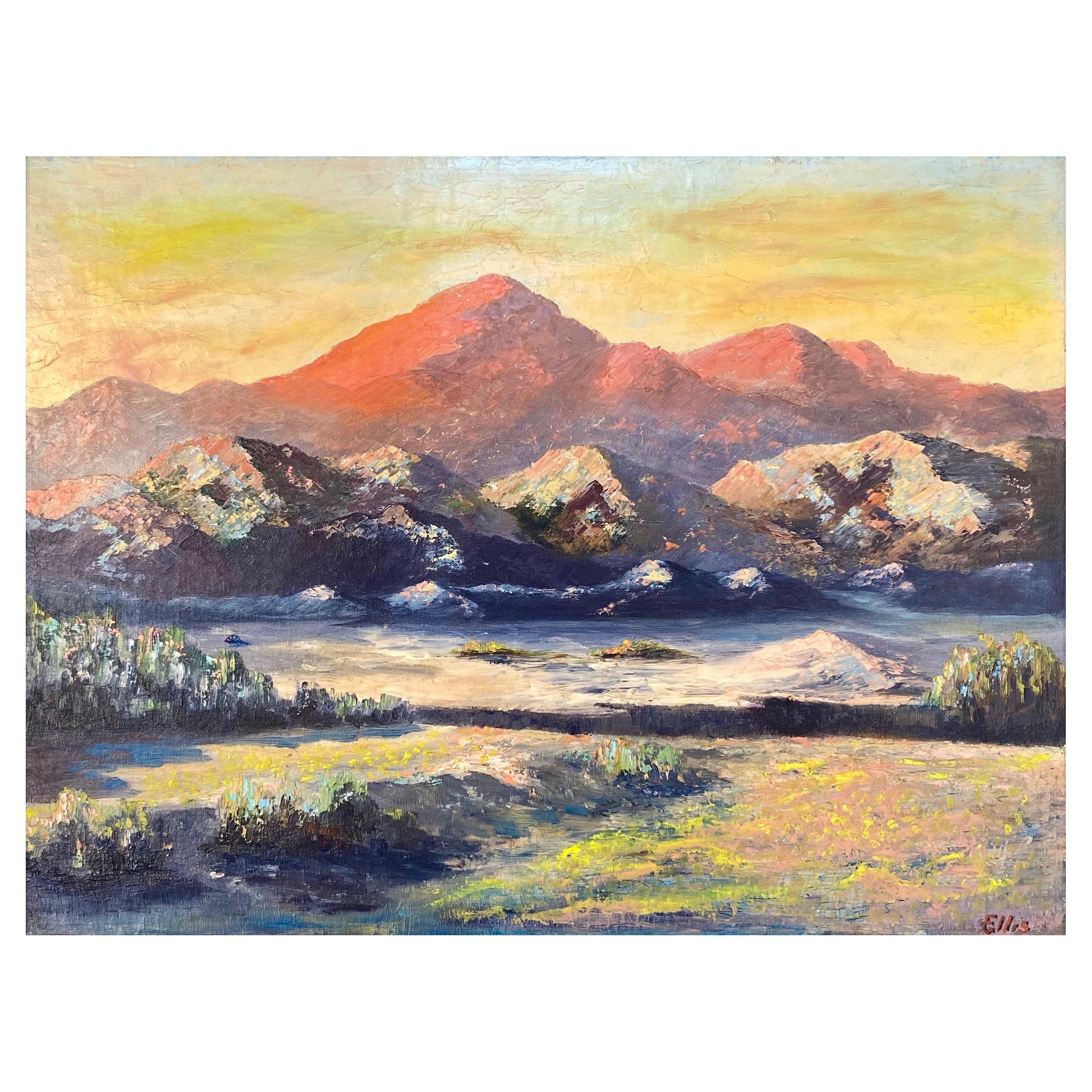 Ellis, Impressionist Landscape Painting of the American West, 1950s
