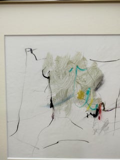 Ellis 10.19.2 Abstract Expressionist Colors Painting, Mixed Media on Paper