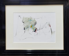 Ellis 10.19.2 Abstract Expressionist Colors Painting, Mixed Media on Paper