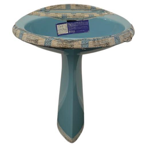 Ellisse Sky Blue Washbasin by Ideal Standard, 1970s