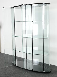 Ellisse Vitrine Oval Display Case by Pace, 1980s