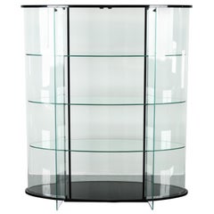 Ellisse Vitrine Oval Display Case by Pace, 1980s