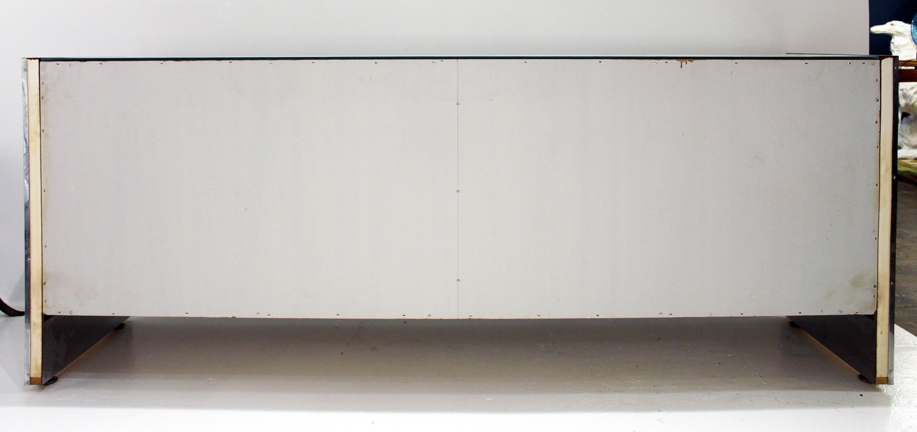 American Ello 6 Door Mirrored Credenza