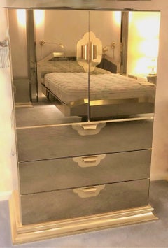 Ello Brass & Bronze Mirror Tall Boy (x 2)