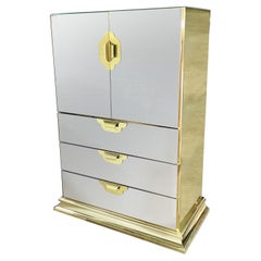 Ello Brass & Bronze Mirror Tall Boy (x 2)