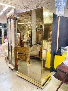 Ello Brass & Bronze Mirrored Cabinet