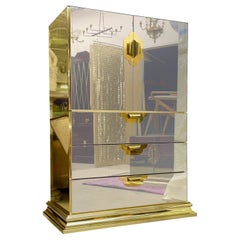 Ello Tall Boy in ottone e specchio bronzato (x 2)