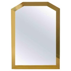 Retro Ello Brass Framed Wall Mirror