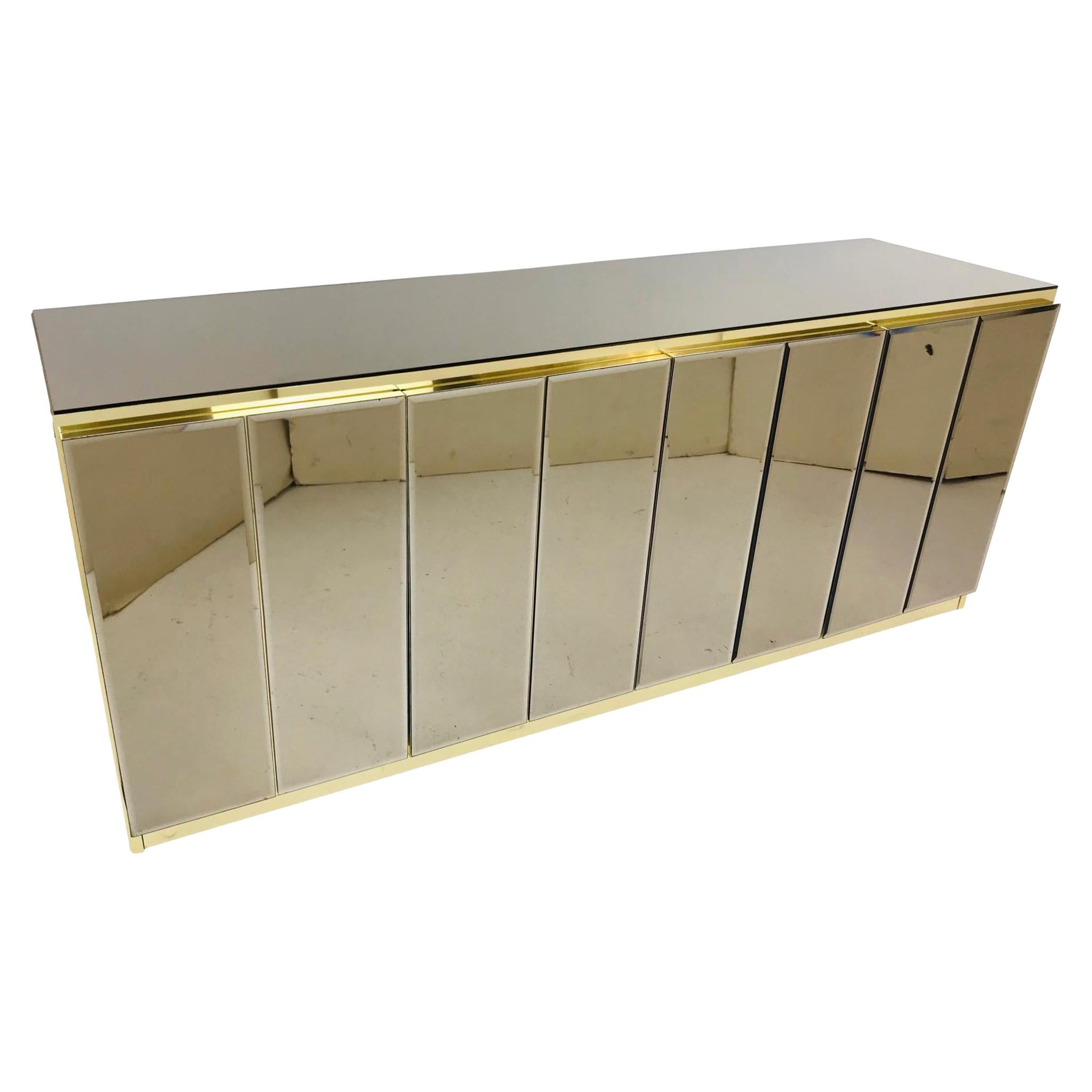 Ello Brass & Rose Mirror Credenza