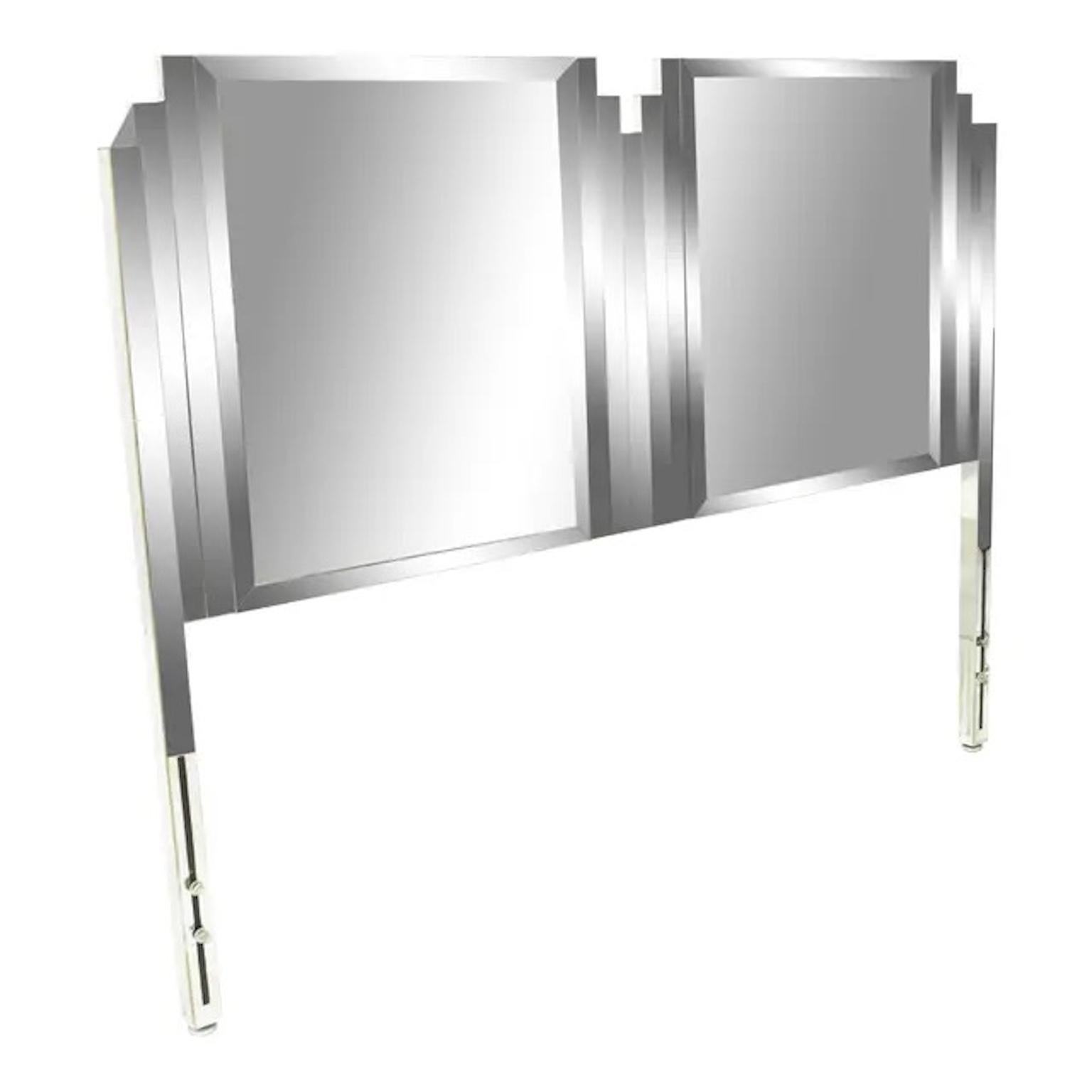 Italian Ello King Mirror Headboard