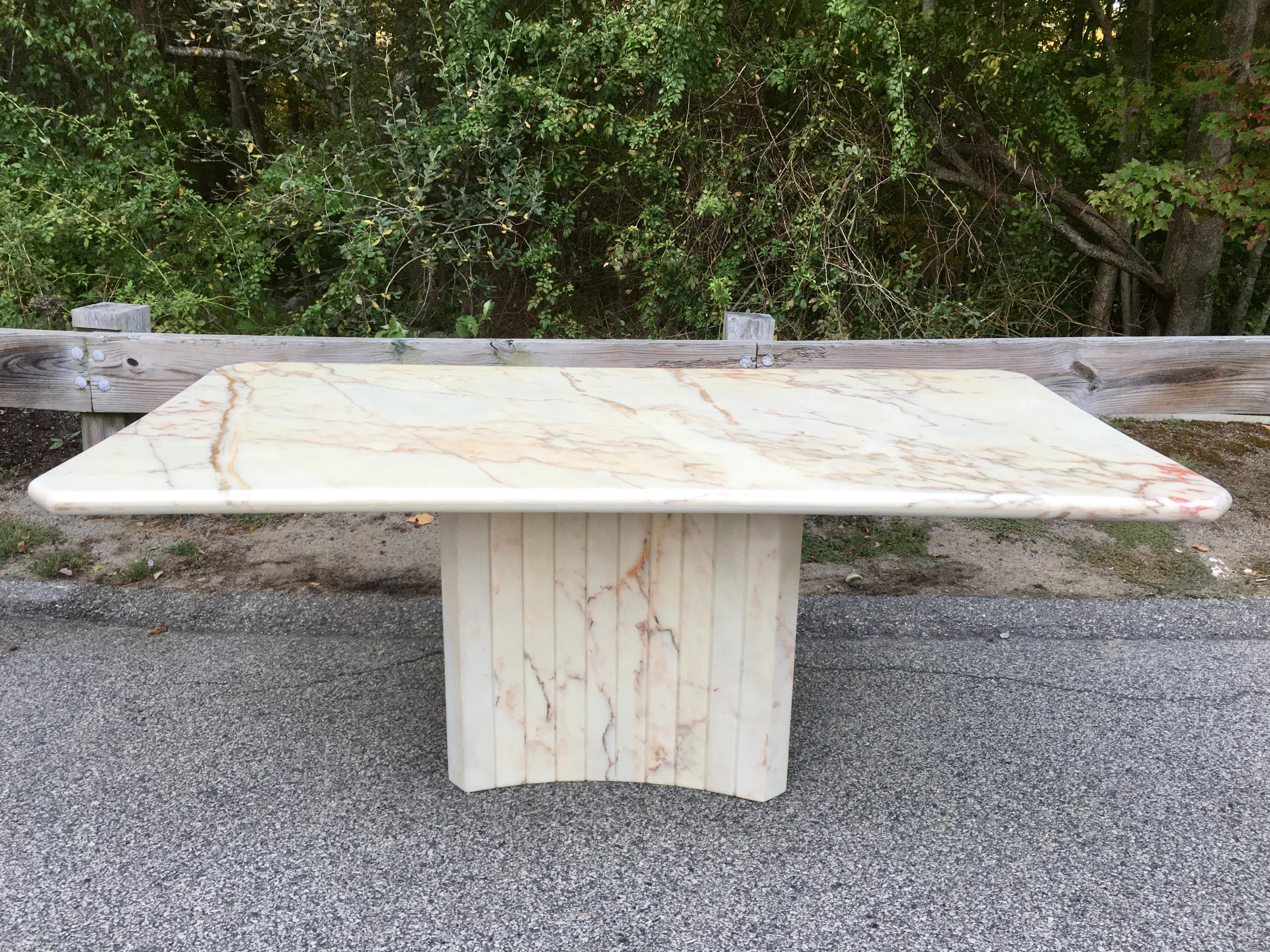 Mid-Century Modern Ello Marble Dining Table by O. B. Solie