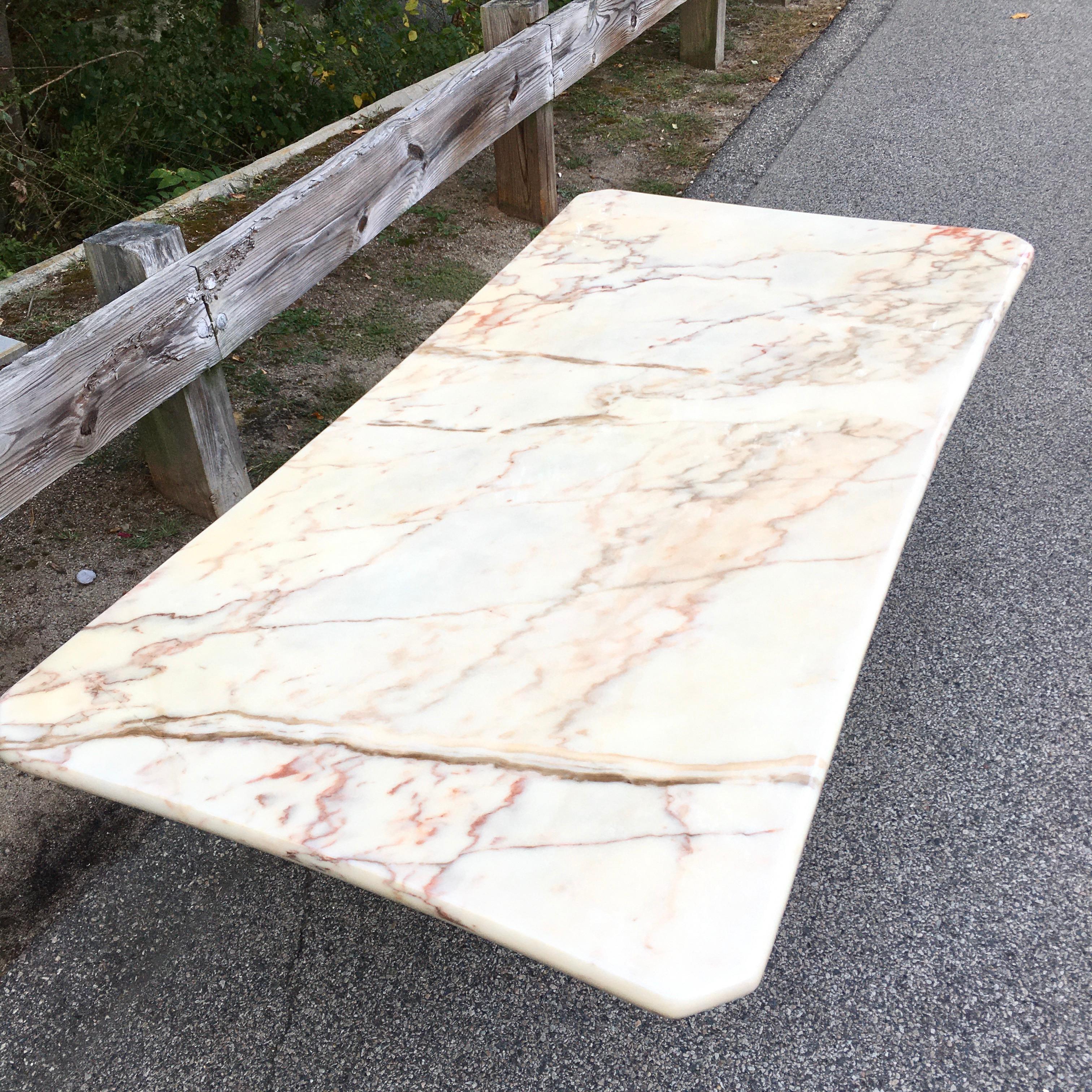 American Ello Marble Dining Table by O. B. Solie