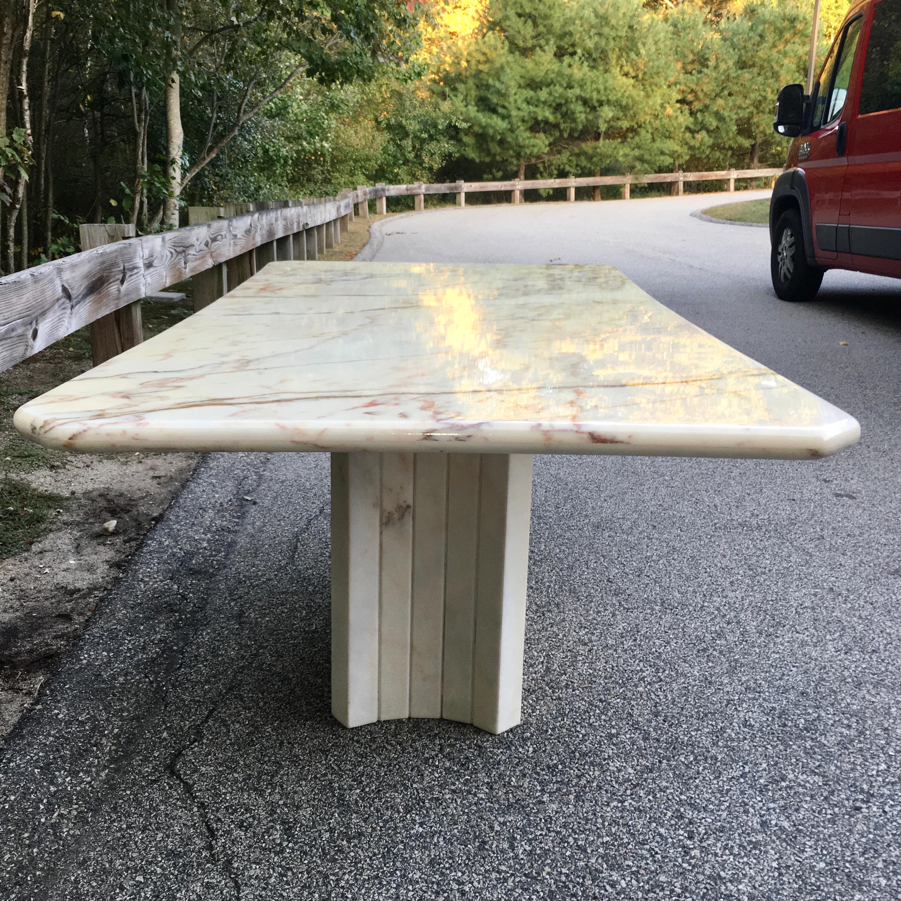 Late 20th Century Ello Marble Dining Table by O. B. Solie