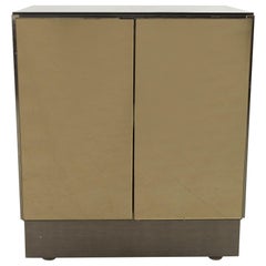 Ello Mid Century Smoke Mirrored Nightstand