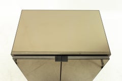 Ello Mid Century Smoke Mirrored Nightstand