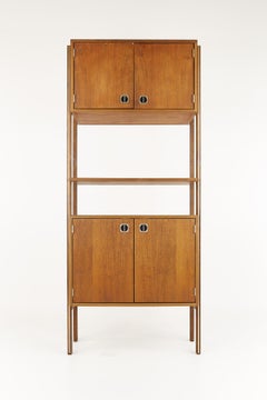 Ello Mid Century Walnut Free Standing Wall Unit