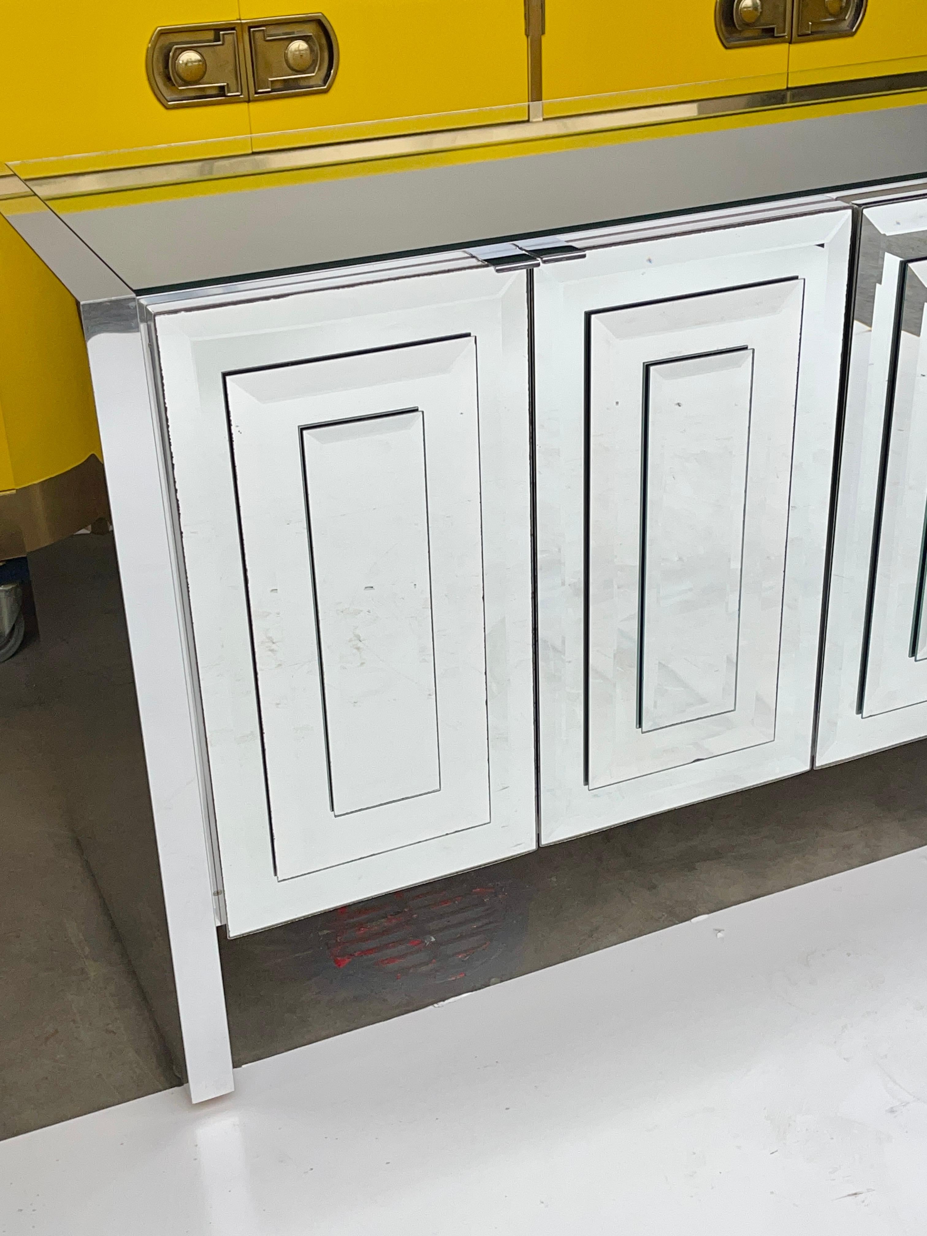 Ello Mirrored Five Door Sideboard by O. B. Solie For Sale 2