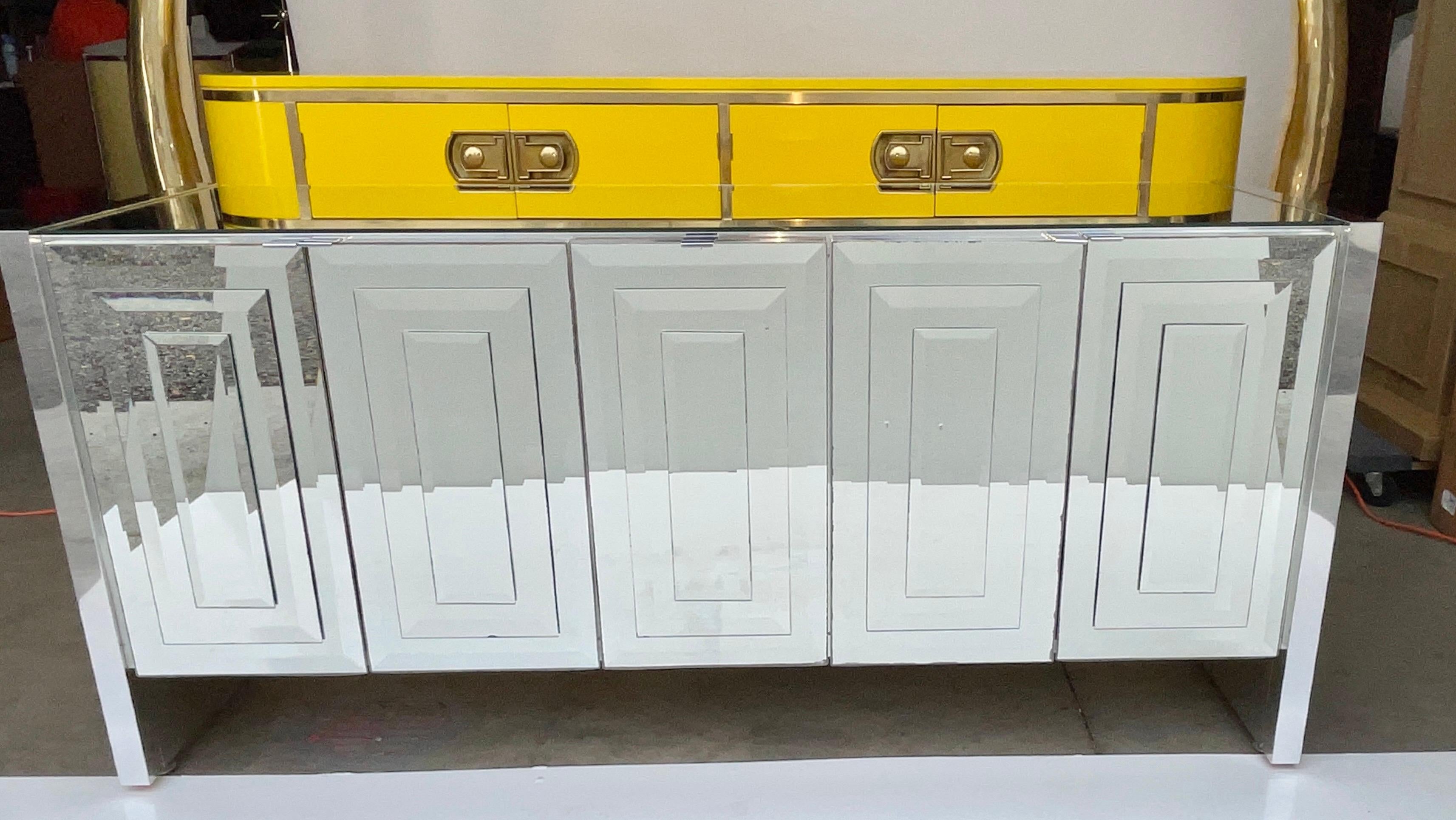 Ello Mirrored Five Door Sideboard by O. B. Solie For Sale 4