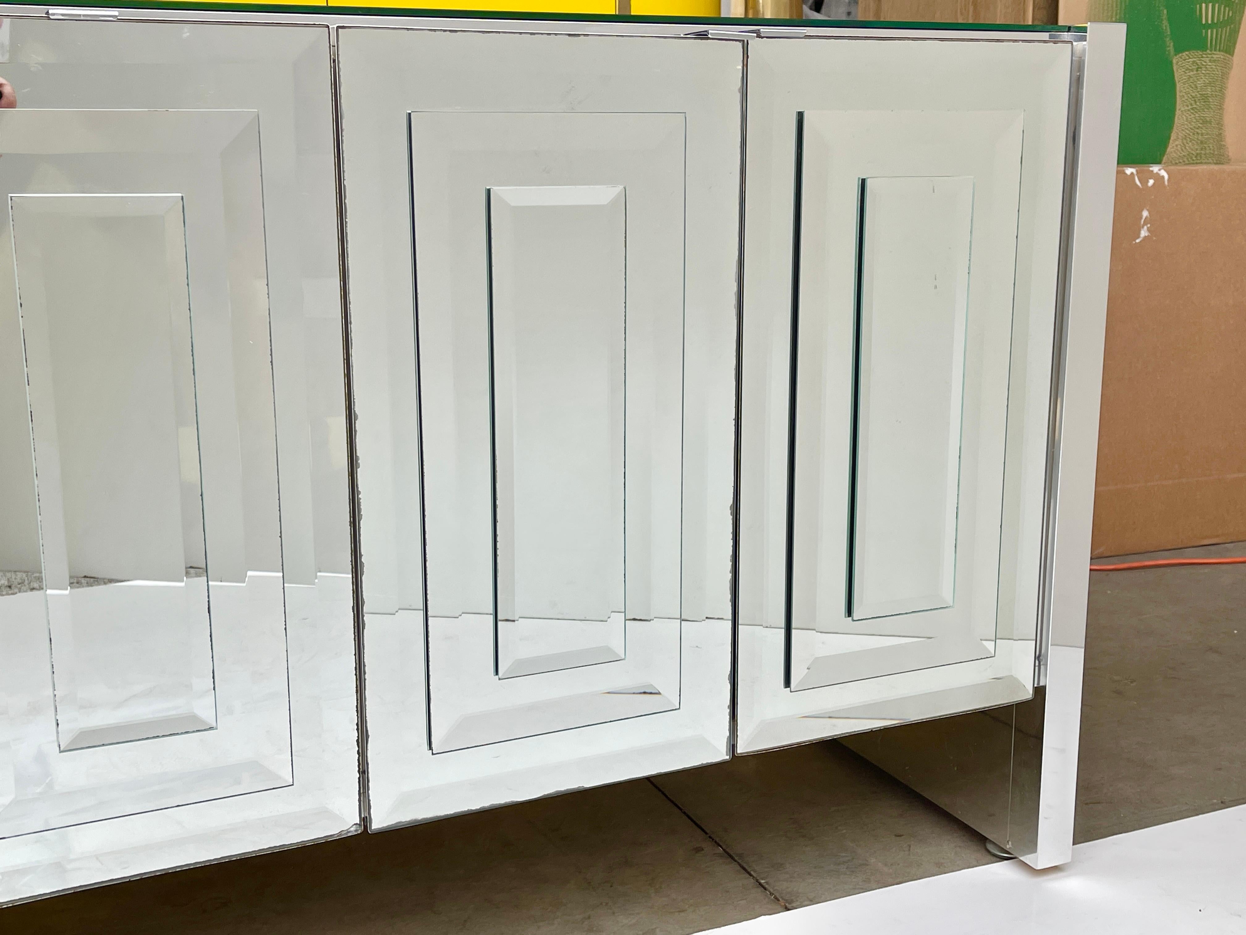 Ello Mirrored Five Door Sideboard by O. B. Solie For Sale 7