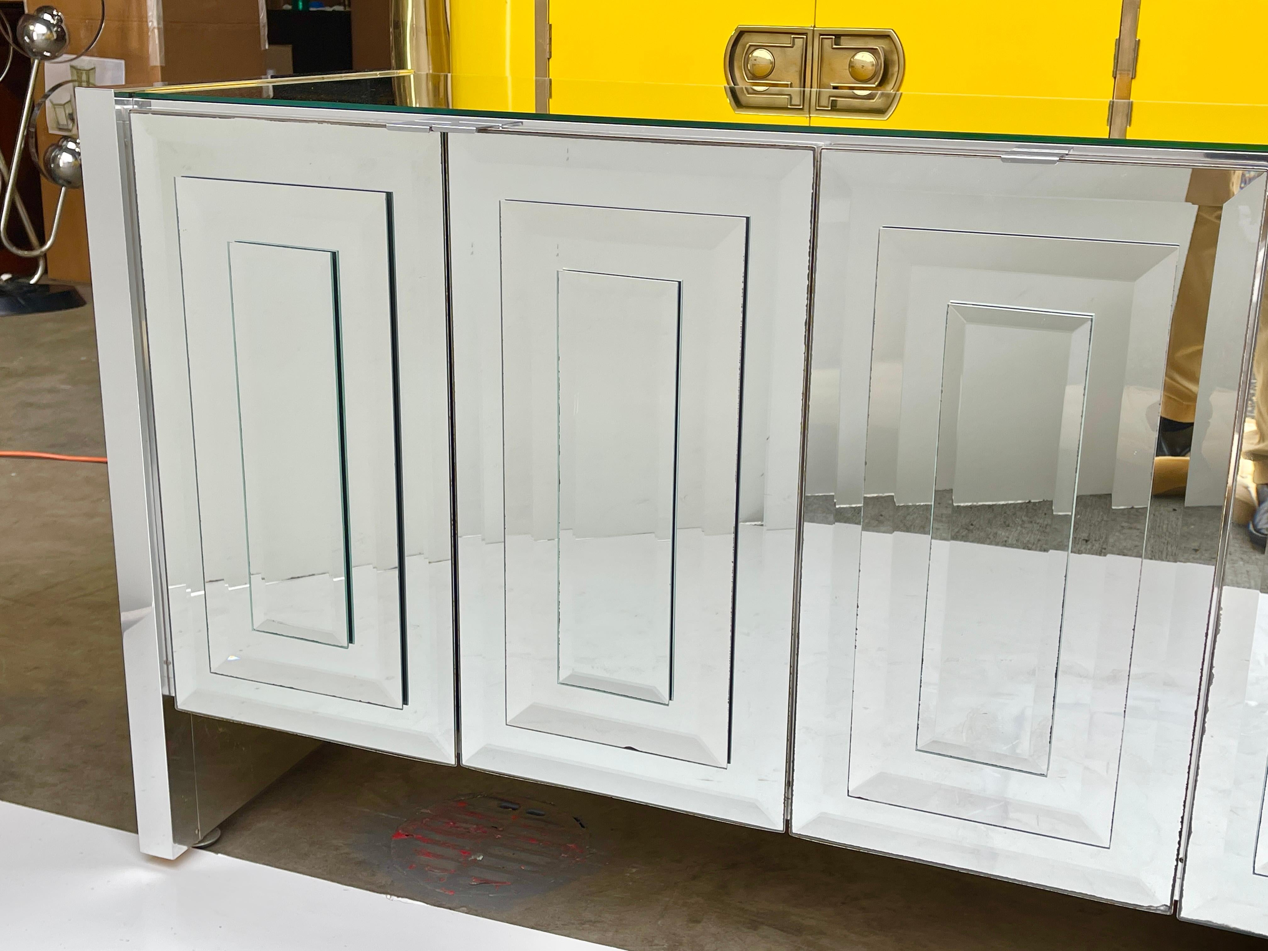 Ello Mirrored Five Door Sideboard by O. B. Solie For Sale 8
